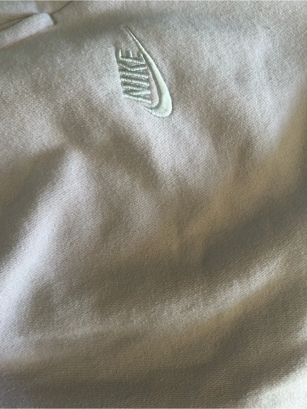 Nike Kids Light Pink Cream Fleece Shorts